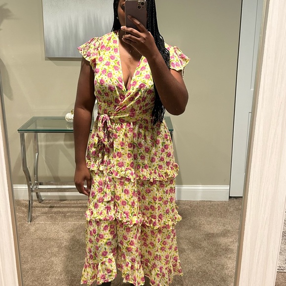 Banjanan Erin Dress Vibrant Yellow Size medium - Picture 9 of 9